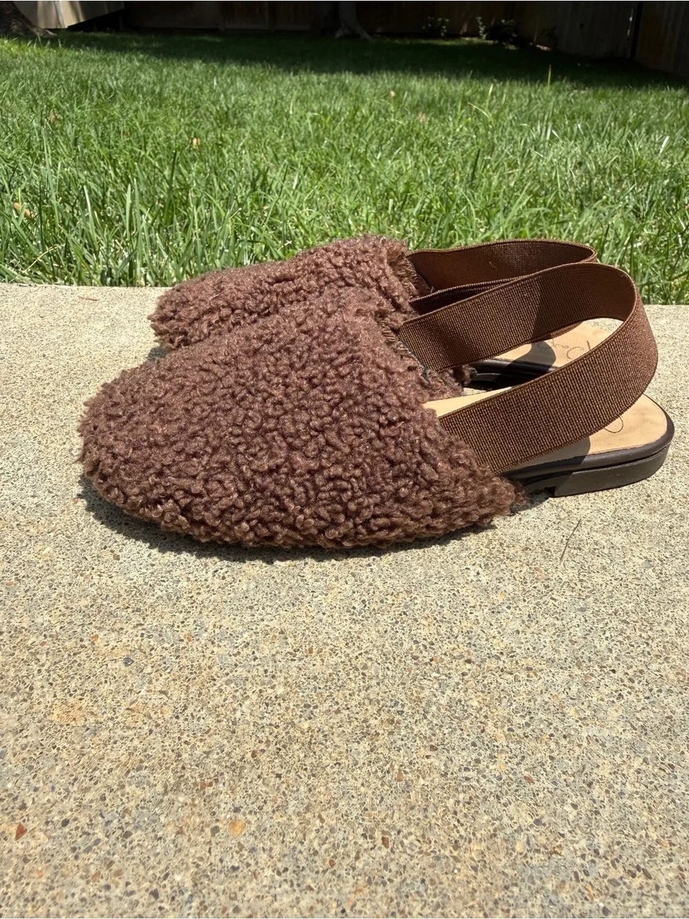 CHESTNUT SHEARLING MULES PAPANATAS | ELI 1957 size 29